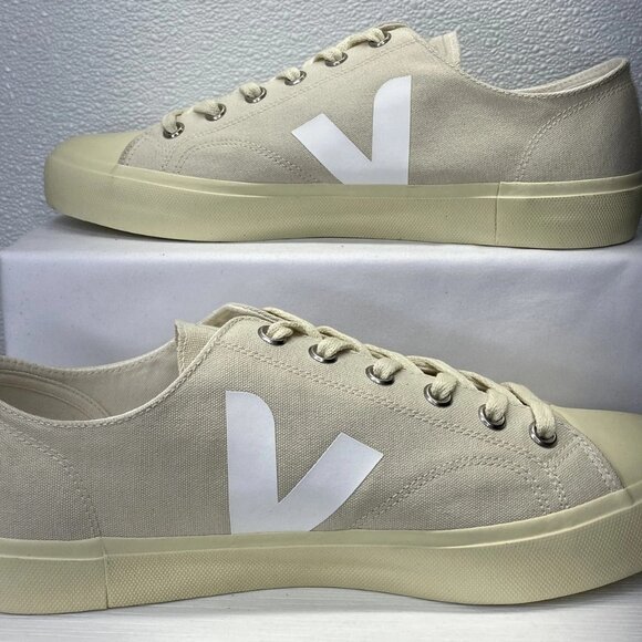 Veja Wata II Low Canvas Sneakers Men’s 12 Tan Cream - Picture 3 of 8